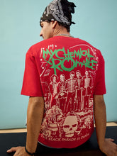 MASCLN SASSAFRAS - Unisex Red CHEMICAL ROMANCE Oversize T-Shirt